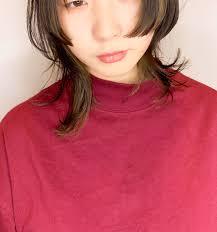 姫カット ウルフヘア 姫カット 髪型 丸顔 ヘアスタイリング