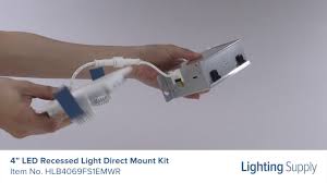 How are the clips in recessed lights secured? Halo 4 Led Recessed Light Direct Mount Kit Hlb4069fs1emwr Youtube