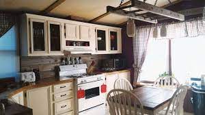 Mobile Home Gets Rustic Farmhouse Kitchen Makeover Mobile Home Living Mobile Home Kitchen Cabinets Kitchen Remodel Cost Kitchen Remodeling Projects