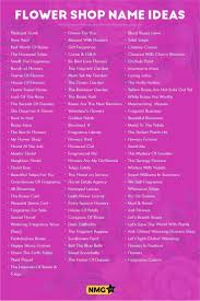 Flower Shop Name Ideas Flower Shop Name Generator Flower Generator Ideas Sh Flower Generator Generatorf In 2020 Flower Shop Names Shop Name Ideas Flower Shop