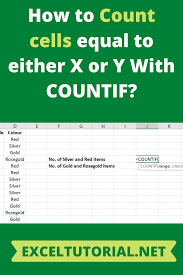 How To Count Cells Equal To Either X Or Y With Countif In 2020 Excel Tutorials Excel Hacks Excel Formula