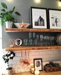 30 Fun And Fresh Decor Ideas To Make Your Kitchen Wall Looks Amazing Homelovers Kitchen Shelves Diy Kitchen Kitchen Decor