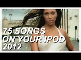 75 songs on your ipod in 2012