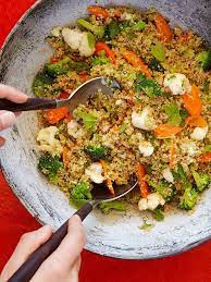 Marcus Samuelsson S Quinoa With Broccoli Cauliflower And Toasted Coconut Recipe Recipe Coconut Recipes Recipes Vegetarian Recipes