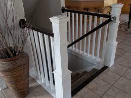 Do not secure at this stage. Remodelaholic Stair Banister Renovation Using Existing Newel Post And Handrail