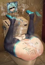 hatsune miku, sinensian, body writing, cumdump, meat toilet - R34 Vault