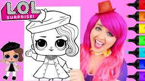 There are hundreds of videos where girls have made with different adventures of these unique and babies full of attitude. Coloring Lol Surprise Dolls Posh Coloring Page Prismacolor Paint Markers Kimmi The Clown Youtube