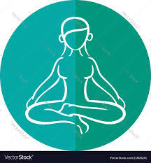 Woman Silhouette Yoga Lotus Pose Vector Image On Vectorstock Lotus Pose Woman Silhouette Lotus Yoga