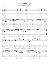 You will learn how to play the chords to jerusalem's ridge. Jerusalem Ridge Sheet Music For Mandolin Solo Musescore Com