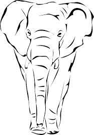 Image Result For The Big 5 Animal Outlines Sketches In South Africa Elephant Pictures Elephant Drawing Elephant Coloring Page