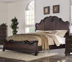 Lea the bedroom people &. Buy Bernards Nottingham King Panel Bedroom Set 4 Pcs In Dark Cherry Wood Veneers Solid Hardwood Online