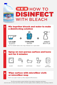 How To Disinfect With Bleach Cleaning With Bleach Cleaning Housekeeping Supplies
