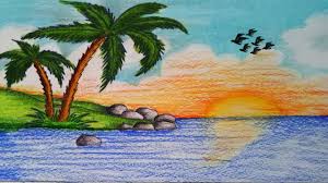 How to draw hilda characters (hilda, david, and frida) easy step by step drawing tutorial for kids. Island Drawing At Paintingvalley Com Explore Collection Of Island Drawing