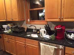 Take note of which pairing you're most drawn to—we hope it inspires. Backsplash Rec Oak Cabinets With Dark Granite Counters Pls Help