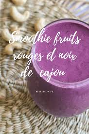 Smoothie Fruits Rouges Et Noix De Cajou Smoothie Fruits Rouges Petit Dejeuner Sans Glucides Noix De Cajou