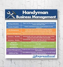 Handyman Repairman Business Management Software Job Pricing Calculator Microsoft Excel Spreadsheet Handyman Business Business Management Pricing Calculator