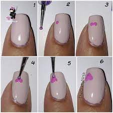 Miranda just uses the paint in the center circle. Going To Try With Avon S Nail Dotting Tool And Speed Dry Nail Polish Diy Heart Nails Heart Nails Diy Heart Nails Nail Dotting Tool