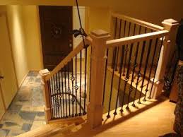 An interior railing is a railing designed for an interior space. All The Parts For This Banister Were Purchased Prefab At See Mountain Laurel Handrails Http A Interior Railings Interior Stair Railing Stairs Design Interior