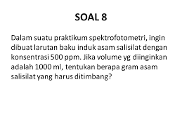 Soal ppm dan ppb pertama. Latihan Soal Ppt Download