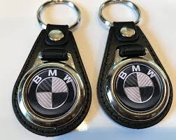 Bmw Keychain 2 Pack Carbon Color Bmw Keychain Leather Keyring Rings For Men