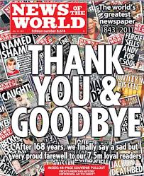 News Of The World 2011 Newspaper Cover Tabloid Newspapers Top News Stories