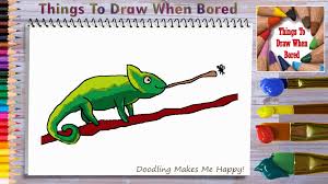 How do chameleons change color? How To Draw A Chameleon Easy Step By Step Things To Draw When Bored