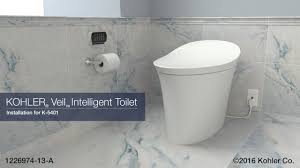Kohler 4001005 canister flush valve kit for 3 in. Installation Veil Intelligent Toilet Youtube