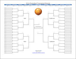 Tournament Bracket Templates For Excel 2019 March Madness