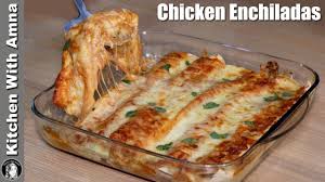 Chicken Enchiladas Recipe With Red Sauce Easy Mexican Food Recipes Kitchen With Amn In 2020 Mexican Food Recipes Mexican Food Recipes Easy Chicken Enchilada Recipe