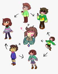 (mmd x undertale ) frisk and chara. Transparent Be Honest Clipart Undertale Chara And Frisk Fusion Hd Png Download Kindpng