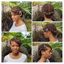 Short To Medium Loc Style Elegant Or Casual Loc Styles Locs Hairstyles Natural Hair Styles