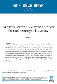 Women in chhattisgarh generally are more likely to use contraception if they already have a son. Nutrition Gardens A Sustainable Model For Food Security And Diversity Orf