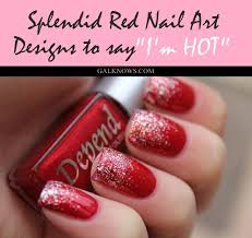 Be careful what red polish you use though because i had difficulty removing it all! 101 Splendid Red Nail Art Designs To Say I M Hot