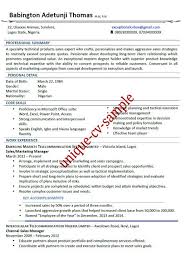 In other words, all the essential information your cv absolutely must contain. How To Write A Cv In Nigeria Format 2 Mm Retrolisthesis Sample Of A Standard Cv In Nigeria Curriculum Vitae Template Curriculum Vitae Curriculum Vitae Format