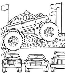Here's a monster truck coloring sheets of dragon's breath monster truck smashing cars underneath its massive wheels. Avenger Monster Truck Coloring Pages Transport Coloring Pages Coloring Pages For Kids And Adults