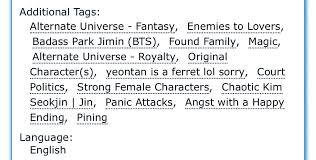 Always from ao3 & completed (unless stated otherwise) ♡ ask about a certain fic or genre, or send in recommendations! Thread By The7print Kyra S Bts Fic Rec Thread Mainly Yoonmin But Not All Personal