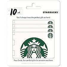 Send a digital gift card with the starbucks® imessage app and apple pay. Amazon Com Starbucks Gift Cards Multipack Of 4 10 Gift Cards