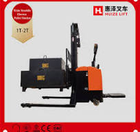1ton-2ton Wide Straddle Electric Pallet Stacker with Lift Height 1.6m-5.2m