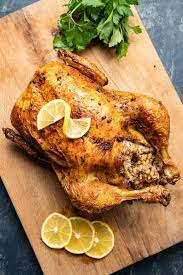 Roasted Rice Stuffed Whole Chicken - Give Recipe