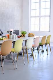 Rbm Noor Is A Colourful And Versatile Collection Of Meeting Conference And Canteen Chairs In Modern Office Interiors Cafeteria Design Seating Arrangements