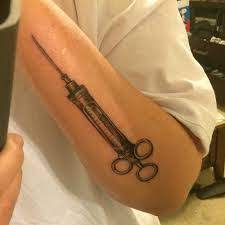 Old School Hypodermic Needle Tattoos Google Search Medical Tattoo Forearm Tattoo Women Tattoos