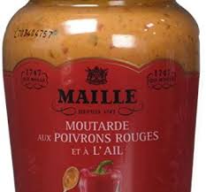 Maille Moutarde Poivrons Rouges Et L Ail 215 G Maille Poivron Rouge Nourriture Delicieuse Alimentation