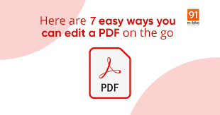 How to edit pdf file in laptop. How To Edit Pdf File On Mobile Phone And Laptop For Free 91mobiles Com