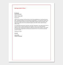 A letter of claim is used to ask you should address the recipient by his full name and mention the address properly. Apology Letter To Boss 7 Samples Blank Formats