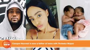 South african rapper, songwriter, entrepreneur and record producer refiloe maele phoolo, professionally known as cassper nyovest and his fiancee thobeka. Congratulation Cassper Nyovest Is Now A Father Of Twins With Thobeka Majozi Youtube