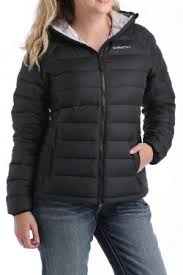 Womens Heavyweight Quilted Down Jacket Black