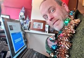 Week 2 of my transformation into a human Christmas Tree when I'm