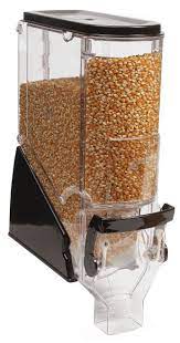 3 5 Gallon Food Dispenser W Label Holder Continuous Flow Black Grocery Store Design Supermarket Design Food Dispenser