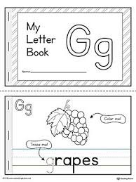 Letter G Mini Book Printable Letter G Activities Tracing Letters Preschool Book Letters