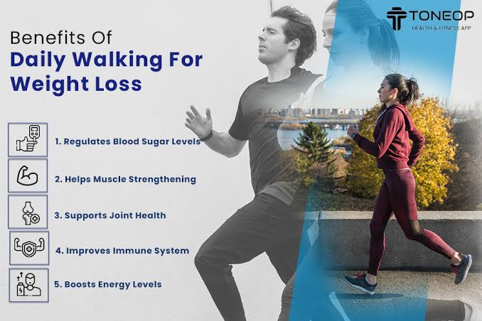 8 Benefits Of Daily Walking For Weight Loss | ToneOp